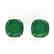 12 CTW Cushion Cut Emerald Designer Solitaire Stud