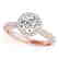 1.4 CTW Certified VS/SI Diamond Solitaire Halo Ring 14K - 2
