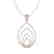 1.25 CTW Micro Pave VS/SI Diamond Designer Necklace 14K - 2