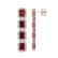 12.73 CTW Garnet & Diamond Halo Earrings 10K Rose Gold - 2