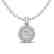 0.60 CTW Micro Pave VS/SI Diamond Designer Necklace 18K