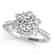2 CTW Certified VS/SI Diamond Solitaire Halo Ring 14K