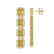 11.18 CTW Fancy Citrine & Diamond Halo Earrings 10K - 2