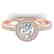 1.65 CTW Certified VS/SI Diamond Solitaire Micro Halo