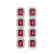 12.41 CTW Tourmaline & Diamond Halo Earrings 10K White