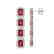 12.41 CTW Tourmaline & Diamond Halo Earrings 10K White - 2