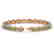 10.67 CTW Peridot & Diamond Halo Bracelet 10K Rose Gold - 2