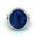 12 CTW Sapphire & Micro Pave VS/SI Diamond Halo Ring
