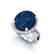 12 CTW Sapphire & Micro Pave VS/SI Diamond Halo Ring - 2