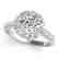 2 CTW Certified VS/SI Diamond Solitaire Halo Ring 14K