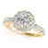 1.75 CTW Certified VS/SI Diamond Solitaire Halo Ring