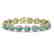 16.59 CTW Swiss Topaz & Diamond Halo Bracelet 10K