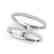 0.90 CTW Certified VS/SI Diamond Fashion Ring 14K White - 2