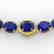170 CTW Sapphire & VS/SI Diamond Halo Micro Solitaire