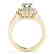 1.9 CTW Certified VS/SI Diamond Solitaire Halo Ring 14K - 2