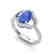 1.75 CTW Tanzanite & Micro Pave VS/SI Diamond Ring 10K - 2