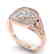 1.95 CTW Certified VS/SI Diamond Art Deco Micro Ring - 2