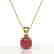 2 CTW Cushion Cut Pink Tourmaline Designer Solitaire - 2