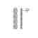 5.33 CTW Emerald Cut Diamond Designer Earrings 18K - 2