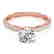 1.4 CTW Certified VS/SI Diamond Solitaire Ring 14K Rose