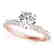 1.4 CTW Certified VS/SI Diamond Solitaire Ring 14K Rose - 2