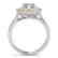 1.5 CTW Certified VS/SI Diamond Solitaire Halo Ring 14K - 2