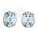 18 CTW Aquamarine Designer Solitaire Stud Earrings 14K