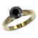 1.50 CTW Fancy Black VS Diamond Solitaire Engagement - 2