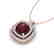 2.27 CTW Garnet & Micro Pave VS/SI Diamond Halo - 2