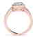 0.5 CTW Certified VS/SI Diamond Solitaire Halo Ring 14K - 2