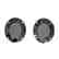 18 CTW Black VS/SI Diamond Designer Stud Earrings 14K