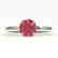2 CTW Pink Tourmaline Designer Inspired Solitaire