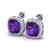 12 CTW Amethyst & Micro Pave Halo VS/SI Diamond