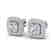 2.16 CTW Micro Pave VS/SI Diamond Earrings Solitaire