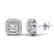 2.16 CTW Micro Pave VS/SI Diamond Earrings Solitaire - 2