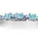 14 CTW Sky Blue Topaz & VS/SI Diamond Eternity Bracelet