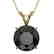 2.09 CTW Fancy Black VS Diamond Solitaire Necklace 10K