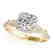 1.36 CTW Certified VS/SI Diamond Solitaire Halo Ring