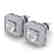 2 CTW Certified VS/SI Diamond Art Deco Micro Halo Stud - 2