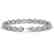 10.76 CTW Sky Topaz & Diamond Halo Bracelet 10K White - 2