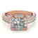 2.1 CTW Certified VS/SI Princess Diamond Solitaire Halo