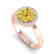 2 CTW Citrine & Halo VS/SI Diamond Micro Pave Ring 14K - 2