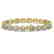 13.25 CTW Oval Diamond Designer Bracelet 18K Yellow - 2