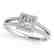 1.4 CTW Certified VS/SI Princess Diamond Solitaire Halo