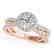 1.55 CTW Certified VS/SI Diamond Solitaire Halo Ring