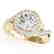 2 CTW Certified VS/SI Diamond Solitaire Halo Ring 14K
