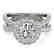 1.51 CTW Certified VS/SI Diamond Solitaire Halo Ring