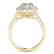 1.5 CTW Certified VS/SI Diamond Solitaire Halo Ring 14K - 2