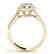 1.8 CTW Certified VS/SI Diamond Solitaire Halo Ring 14K - 2