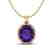 10 CTW Amethyst & Micro Pave VS/SI Diamond Halo
